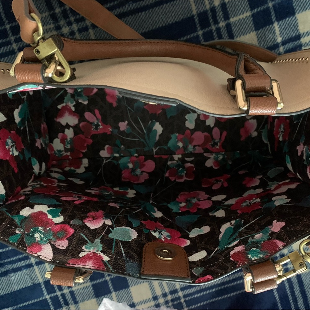 Calvin Klein Tan and Brown Satchel - Picture 3 of 8